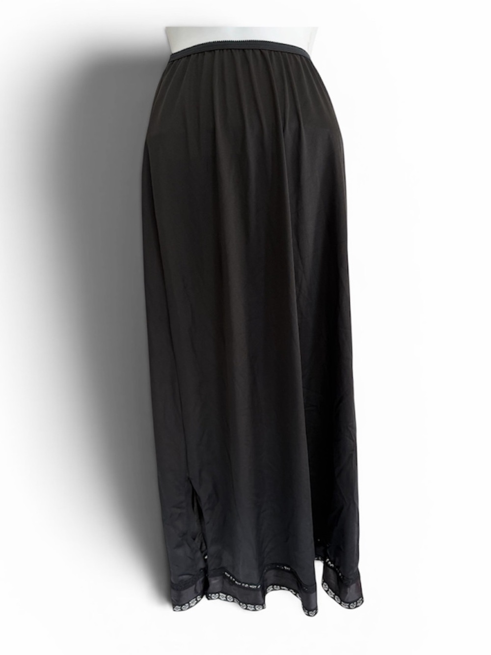 Classic vintage Black Maxi Slip
